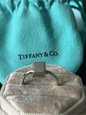 Tiffany & Co. Sterling Silver Frank Gehry Torque Bead Rotating Ring